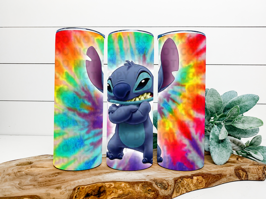 Stitch Tie Dye Stainless Steel Tumbler