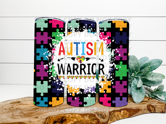 Autism Warrior Stainless Steel Tumbler