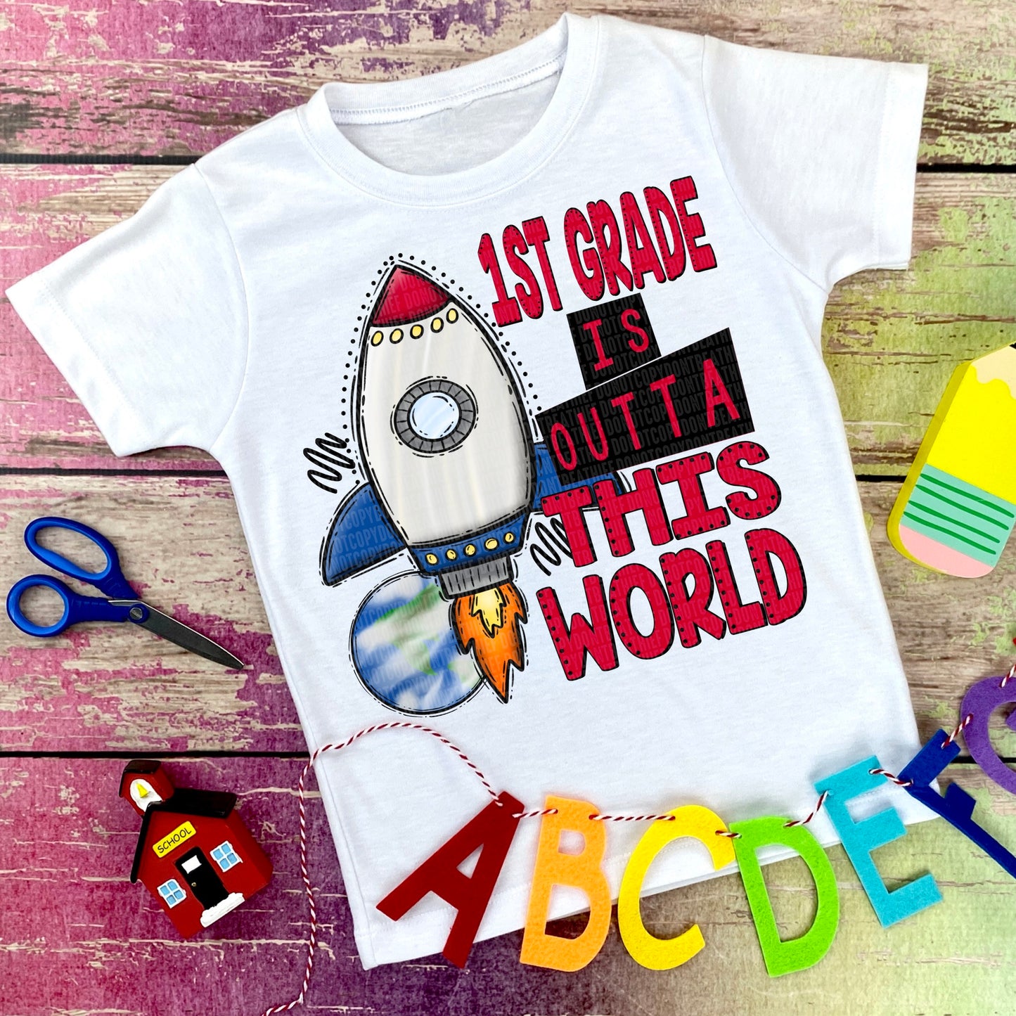 1st Grade - Rocket - Tee