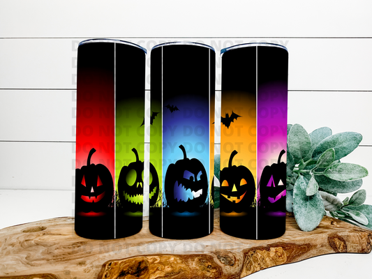 Colorful Pumpkins Stainless Steel Tumbler