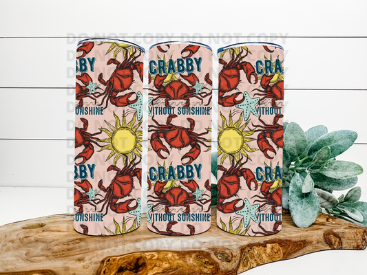 Crabby Without Sunshine Stainless Steel Tumbler