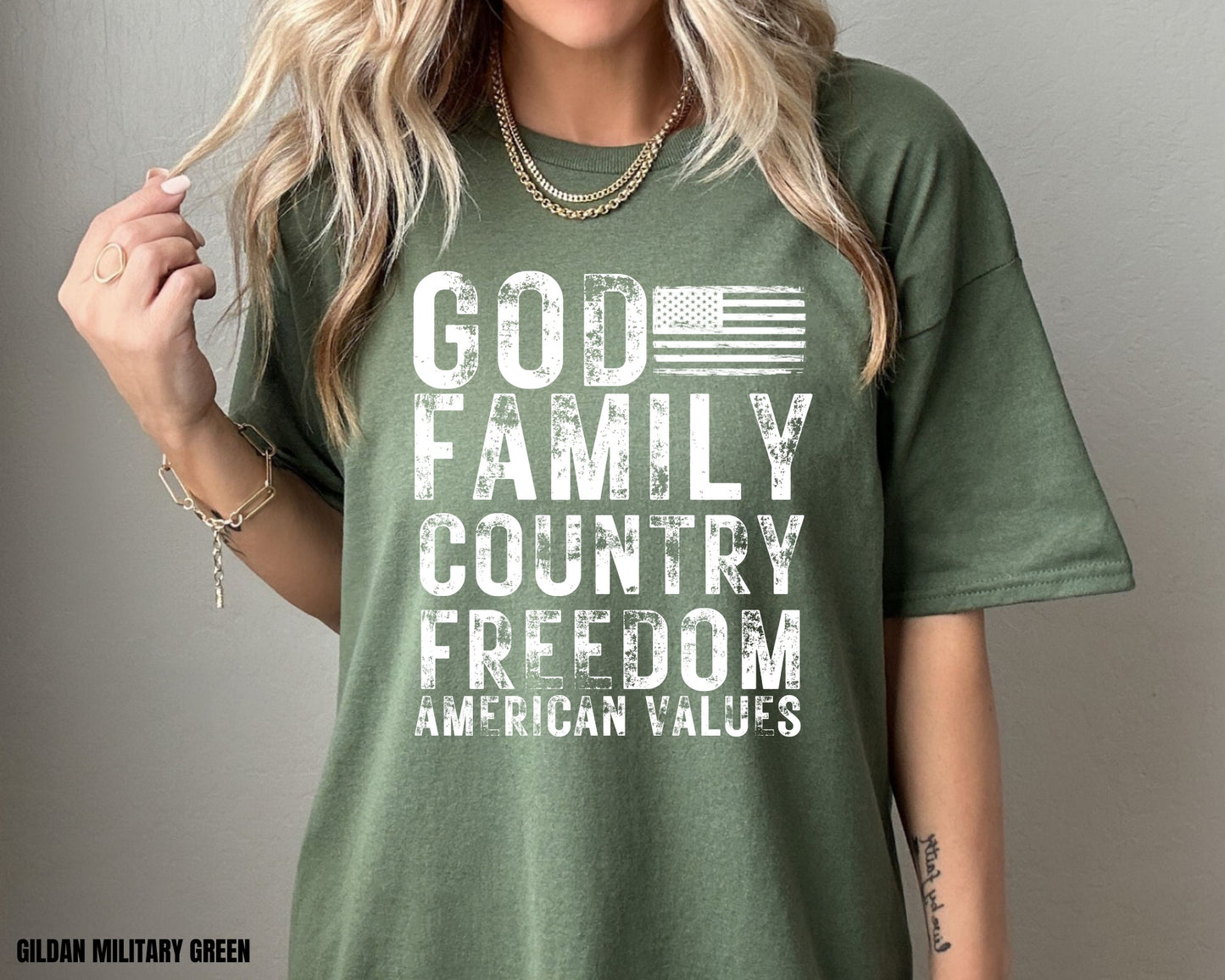 God Family Country Freedom American Values
