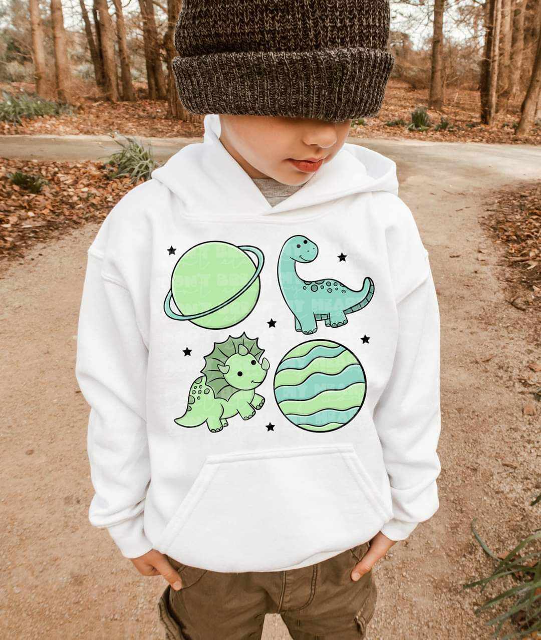 Space Dino - Green - Tee