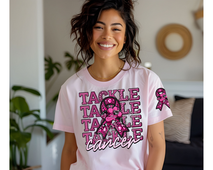 Tackle Cancer Football - Tee