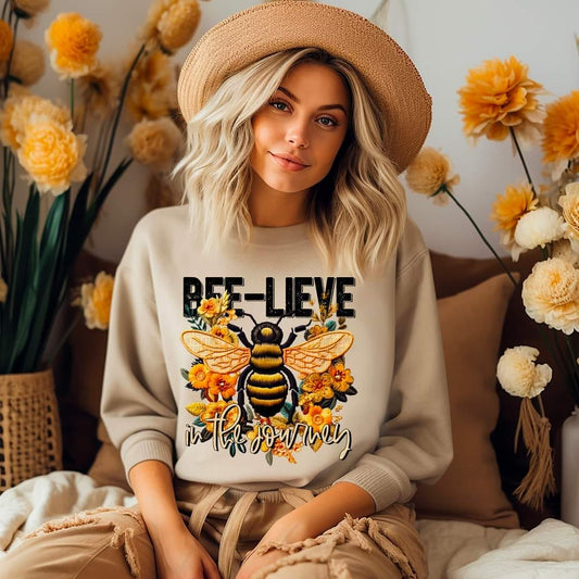 Bee-lieve In The Journey - Sweatshirt