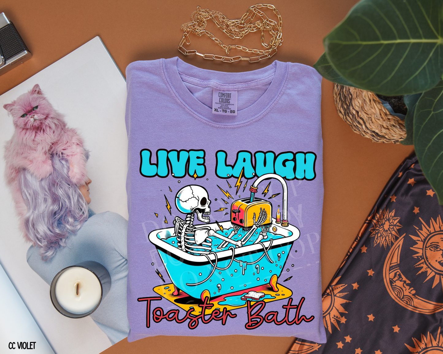 Live Laugh Toaster Bath - Tee