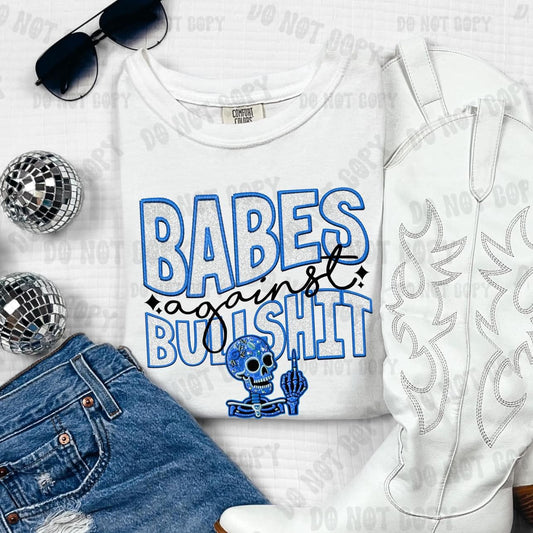 Babes Against BullSh!t - Blue - Tee