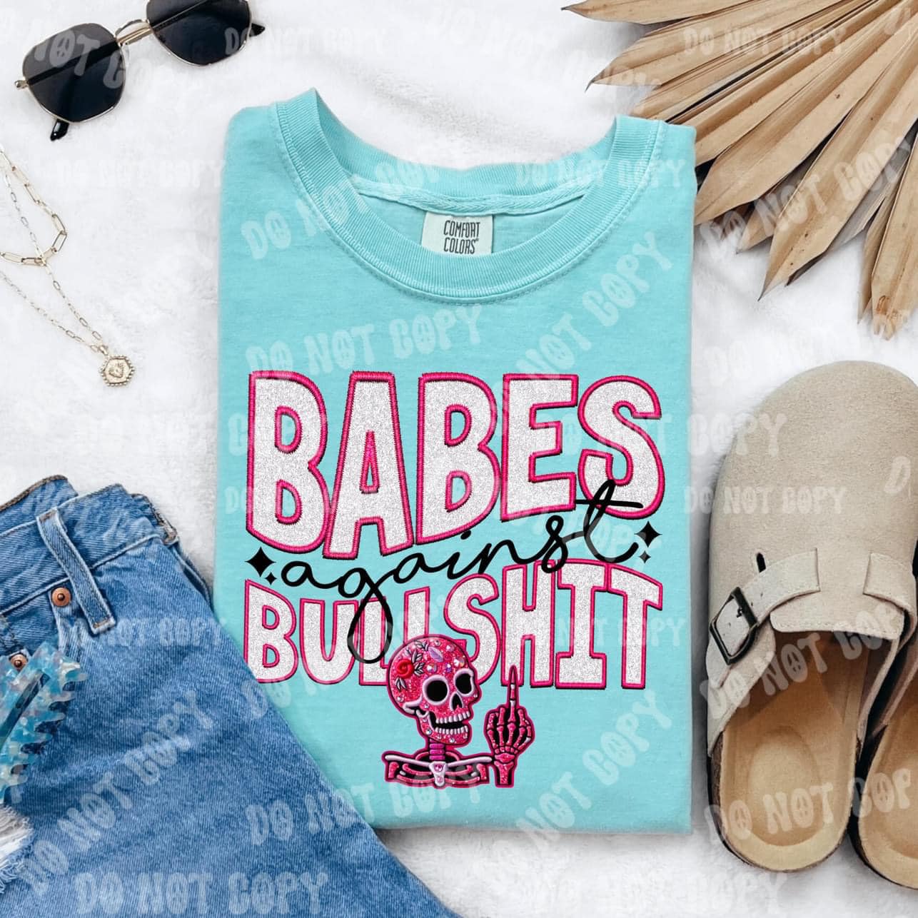 Babes Against BullSh!t - Pink - Tee