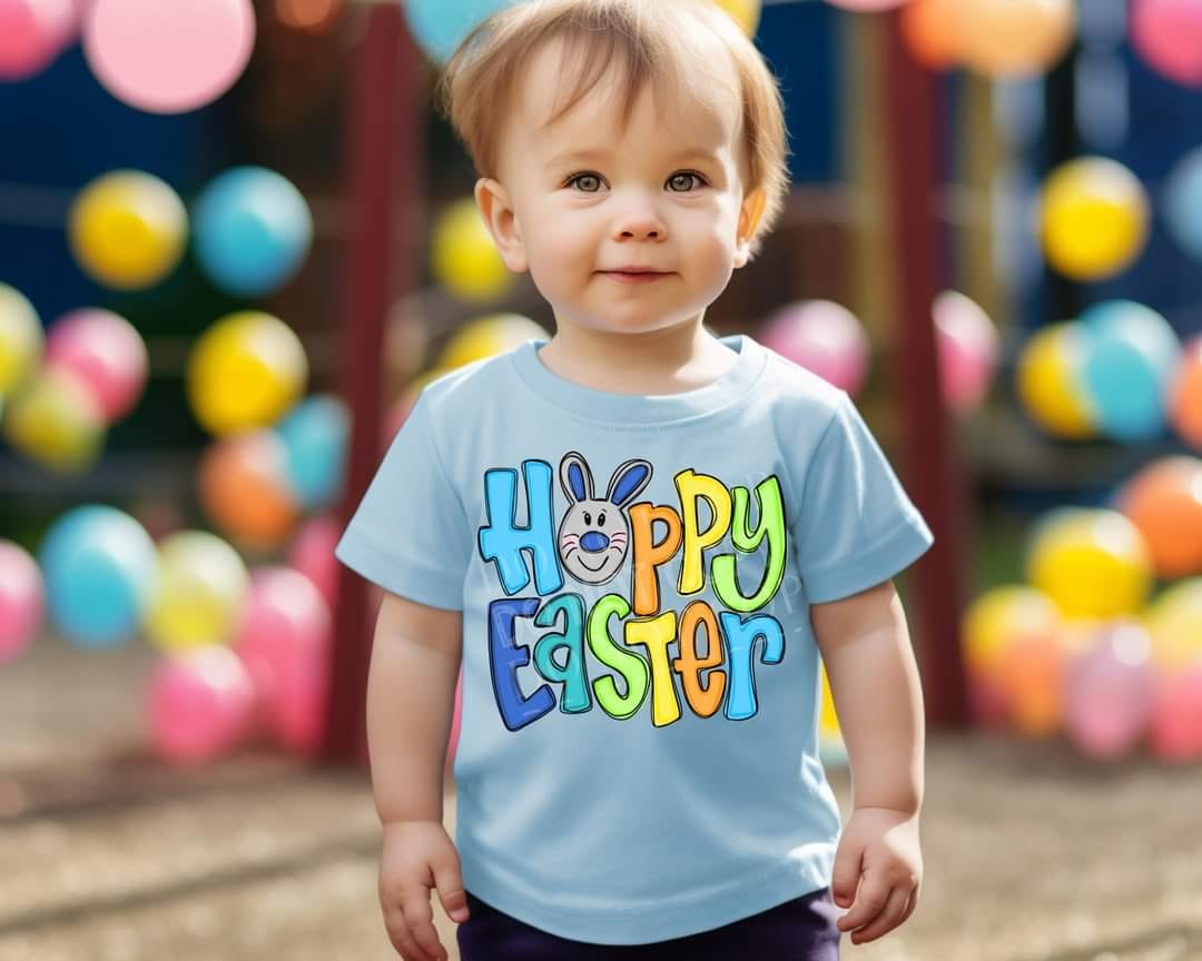 Hoppy Easter -Blue  Youth - Tee