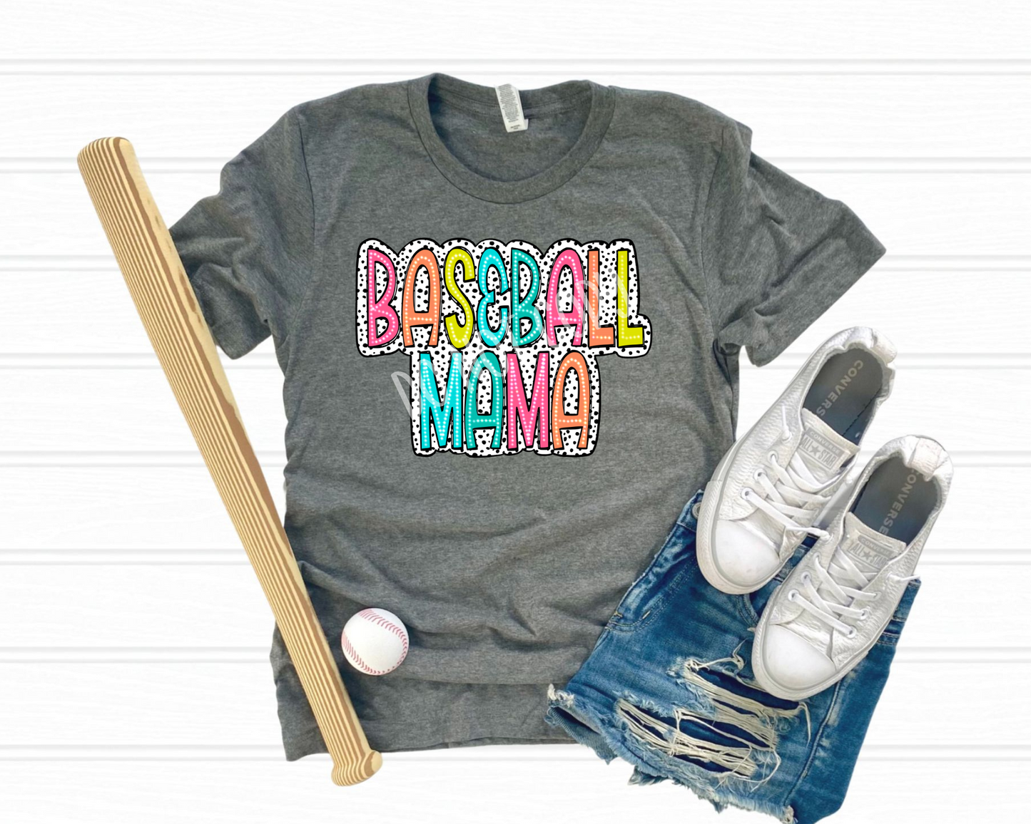 Baseball Mama - Dalmatian - Tee