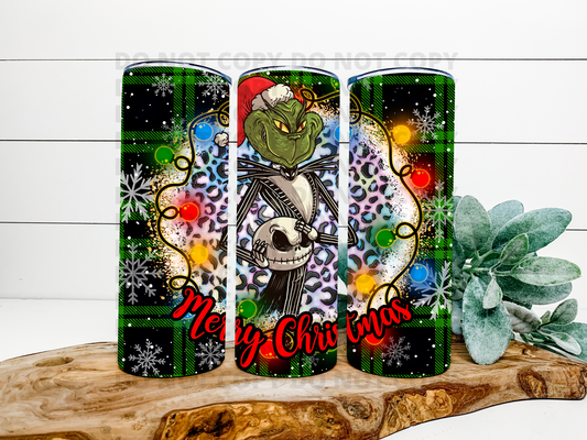 Grinch & Jack Christmas Stainless Steel Tumbler