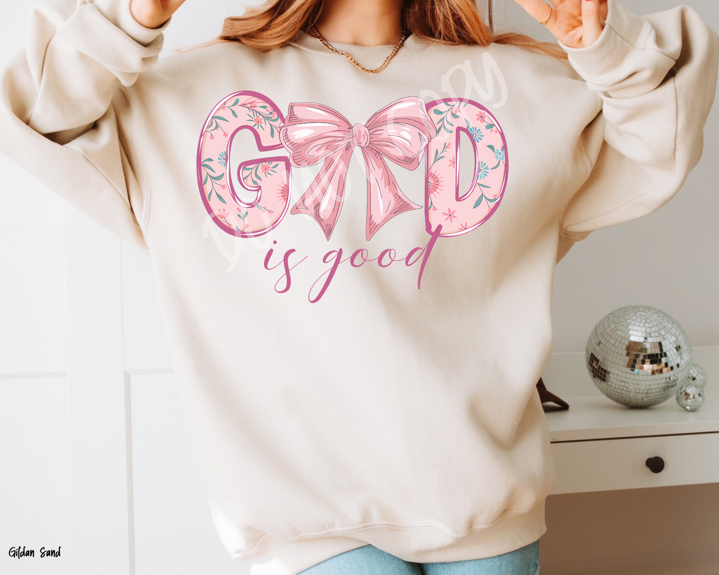 God Is Good Coquette - Sweatshirt