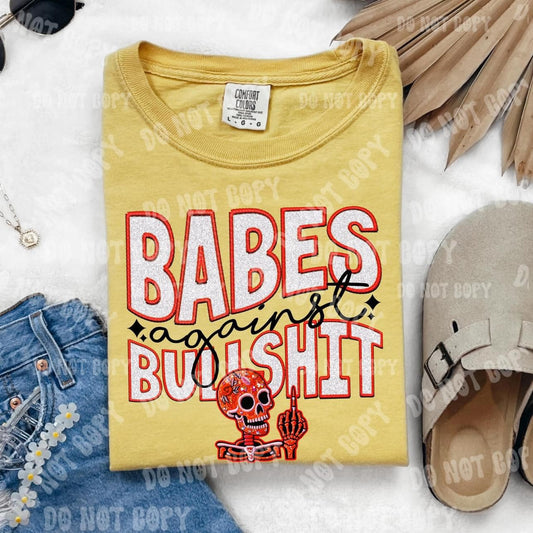 Babes Against BullSh!t - Orange - Tee