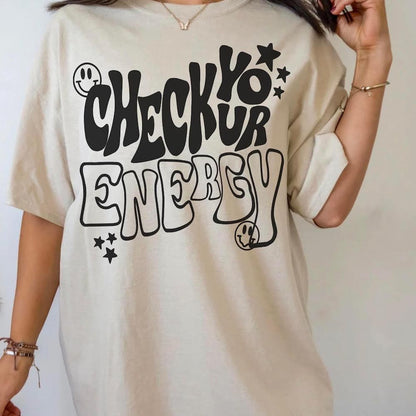 Check Your Energy - Black - Tee