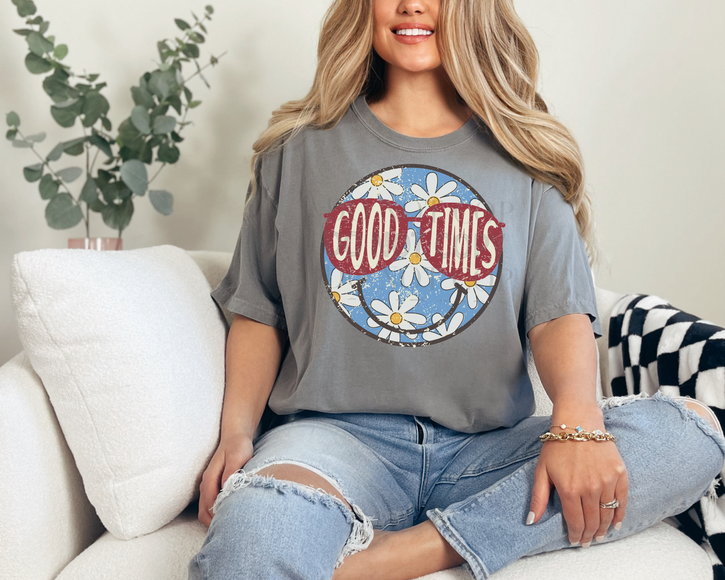 Good Vibes Face - Tee