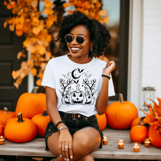 Spooky Pumpkin Trio - Tee