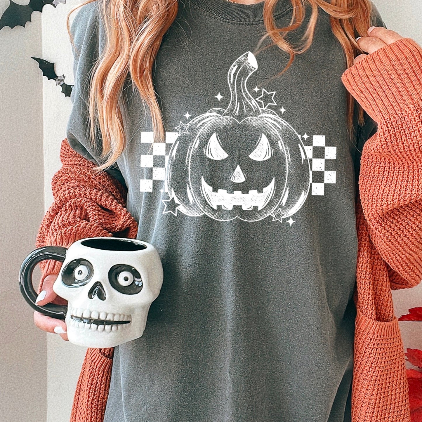 Checkered Pumpkin - Tee