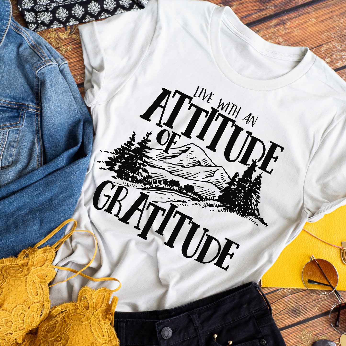 Live With An Attitude Of Gratitude - Tee