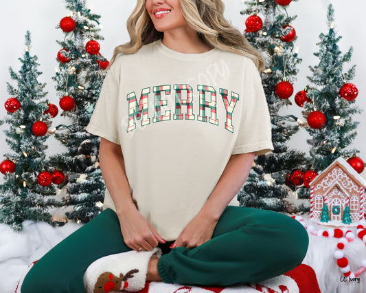 Merry Plaid - Tee