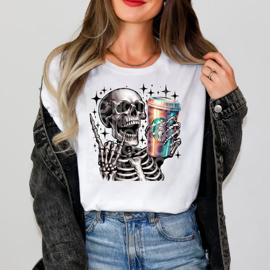 Skellies Drink Starbucks - Tee