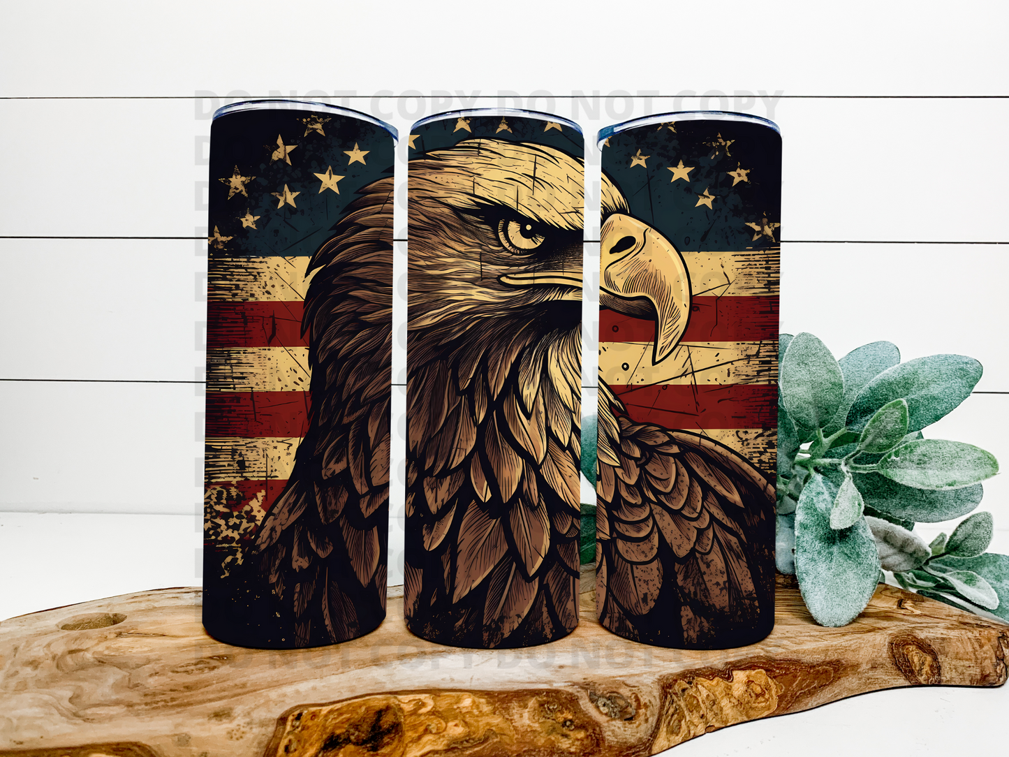 Bald Eagle Flag Tumbler