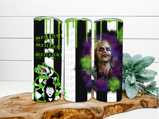 Beetlejuice Beetlejuice Beetlejuice Stainless Steel Tumbler